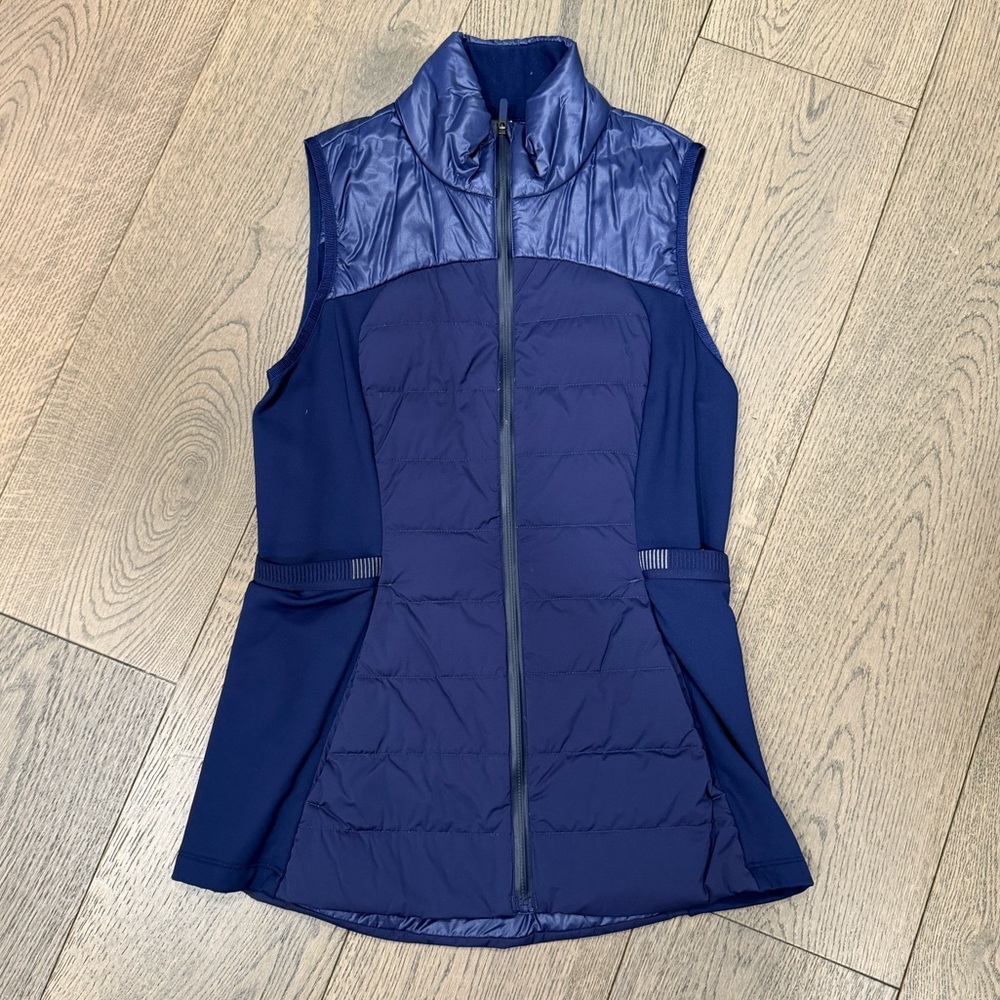 Lululemon | Down For It All Vest *Shine Night Sea | Size 6 - Picture 4 of 6